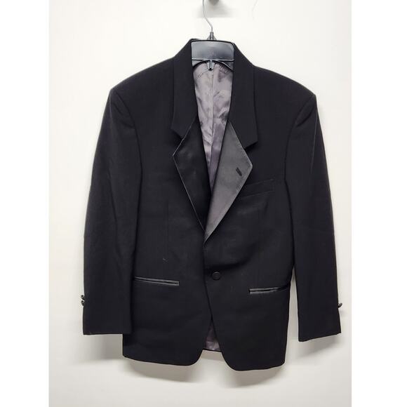 Vintage Christian Dior Retro Tuxedo/Blazer/Suit Jacket Size 35S In Black Color